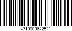 Código de barras (EAN, GTIN, SKU, ISBN): '4710900642571'