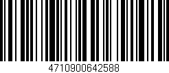 Código de barras (EAN, GTIN, SKU, ISBN): '4710900642588'