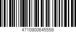 Código de barras (EAN, GTIN, SKU, ISBN): '4710900645558'