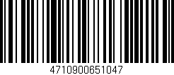 Código de barras (EAN, GTIN, SKU, ISBN): '4710900651047'