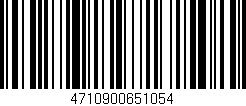 Código de barras (EAN, GTIN, SKU, ISBN): '4710900651054'
