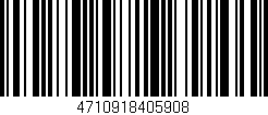 Código de barras (EAN, GTIN, SKU, ISBN): '4710918405908'