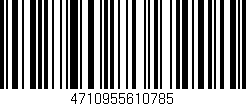 Código de barras (EAN, GTIN, SKU, ISBN): '4710955610785'
