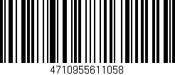 Código de barras (EAN, GTIN, SKU, ISBN): '4710955611058'