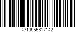 Código de barras (EAN, GTIN, SKU, ISBN): '4710955617142'