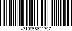 Código de barras (EAN, GTIN, SKU, ISBN): '4710955631797'