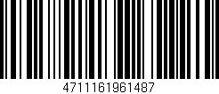 Código de barras (EAN, GTIN, SKU, ISBN): '4711161961487'