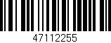 Código de barras (EAN, GTIN, SKU, ISBN): '47112255'
