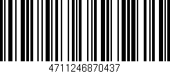 Código de barras (EAN, GTIN, SKU, ISBN): '4711246870437'