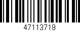 Código de barras (EAN, GTIN, SKU, ISBN): '47113719'