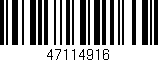 Código de barras (EAN, GTIN, SKU, ISBN): '47114916'
