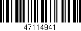 Código de barras (EAN, GTIN, SKU, ISBN): '47114941'
