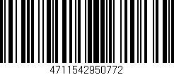 Código de barras (EAN, GTIN, SKU, ISBN): '4711542950772'
