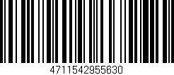 Código de barras (EAN, GTIN, SKU, ISBN): '4711542955630'