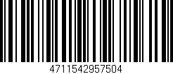 Código de barras (EAN, GTIN, SKU, ISBN): '4711542957504'