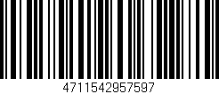 Código de barras (EAN, GTIN, SKU, ISBN): '4711542957597'