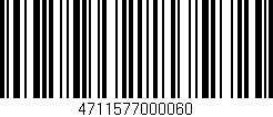 Código de barras (EAN, GTIN, SKU, ISBN): '4711577000060'