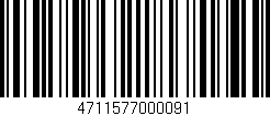 Código de barras (EAN, GTIN, SKU, ISBN): '4711577000091'