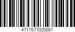 Código de barras (EAN, GTIN, SKU, ISBN): '4711577025681'