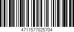 Código de barras (EAN, GTIN, SKU, ISBN): '4711577025704'