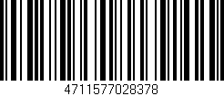 Código de barras (EAN, GTIN, SKU, ISBN): '4711577028378'