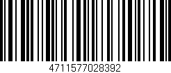 Código de barras (EAN, GTIN, SKU, ISBN): '4711577028392'