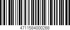 Código de barras (EAN, GTIN, SKU, ISBN): '4711584000268'