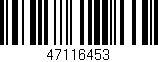 Código de barras (EAN, GTIN, SKU, ISBN): '47116453'