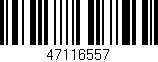 Código de barras (EAN, GTIN, SKU, ISBN): '47116557'