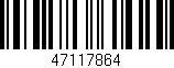 Código de barras (EAN, GTIN, SKU, ISBN): '47117864'