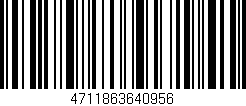 Código de barras (EAN, GTIN, SKU, ISBN): '4711863640956'