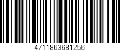 Código de barras (EAN, GTIN, SKU, ISBN): '4711863681256'