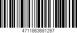 Código de barras (EAN, GTIN, SKU, ISBN): '4711863681287'