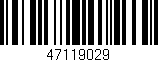 Código de barras (EAN, GTIN, SKU, ISBN): '47119029'