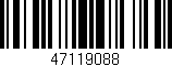 Código de barras (EAN, GTIN, SKU, ISBN): '47119088'