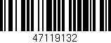 Código de barras (EAN, GTIN, SKU, ISBN): '47119132'