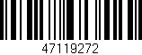 Código de barras (EAN, GTIN, SKU, ISBN): '47119272'