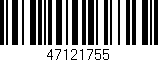 Código de barras (EAN, GTIN, SKU, ISBN): '47121755'