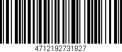Código de barras (EAN, GTIN, SKU, ISBN): '4712192731827'