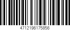 Código de barras (EAN, GTIN, SKU, ISBN): '4712196175856'