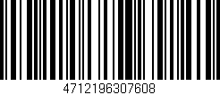 Código de barras (EAN, GTIN, SKU, ISBN): '4712196307608'