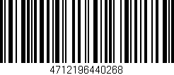 Código de barras (EAN, GTIN, SKU, ISBN): '4712196440268'