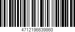 Código de barras (EAN, GTIN, SKU, ISBN): '4712196639860'