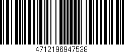 Código de barras (EAN, GTIN, SKU, ISBN): '4712196947538'