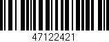 Código de barras (EAN, GTIN, SKU, ISBN): '47122421'
