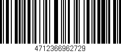 Código de barras (EAN, GTIN, SKU, ISBN): '4712366962729'