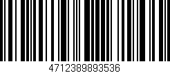 Código de barras (EAN, GTIN, SKU, ISBN): '4712389893536'