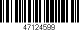 Código de barras (EAN, GTIN, SKU, ISBN): '47124599'