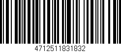 Código de barras (EAN, GTIN, SKU, ISBN): '4712511831832'