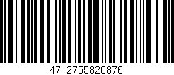 Código de barras (EAN, GTIN, SKU, ISBN): '4712755820876'